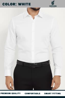 100 % COTTON OXFORD SHIRT WHITE COLOR