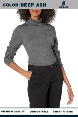 ASH COLOR TURTLE NECK SWEATER