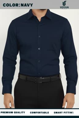 COTTON OXFORD SHIRT NAVY COLOR