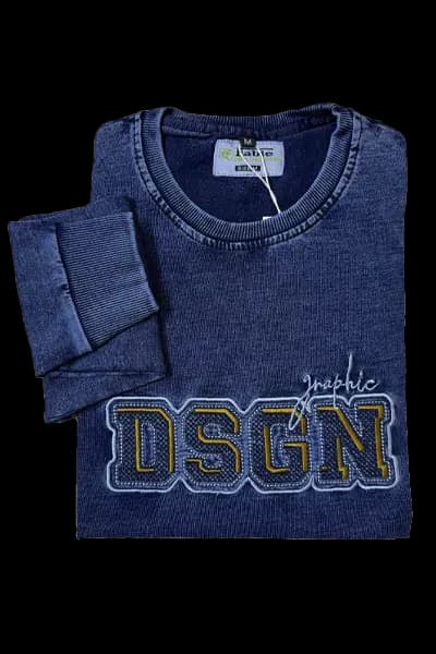 DENIM BLUE "DSGN" SWEATSHIRT