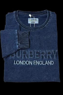 DENIM BURBERRY SWEATSHIRT