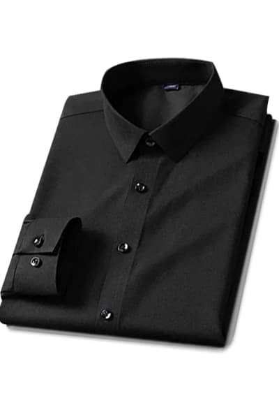 PREMIUM QUALITY SOLID COLOR BLACK SHIRT