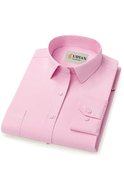 PREMIUM QUALITY SOLID COLOR PINK SHIRT