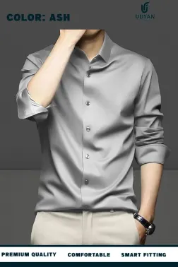 smart people wearing  ANTI WRINKLE SHIRT WHITE COLOR